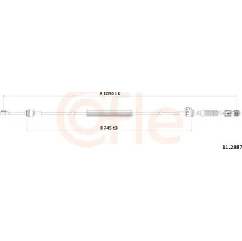 Tažné lanko, ruční převodovka COFLE 92.11.2888