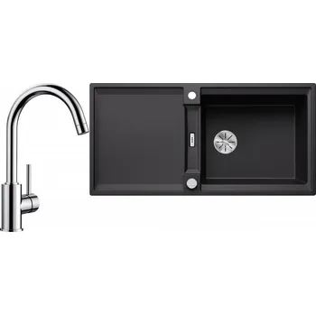 Granitový dřez Set RS Blanco Adira XL 6 S + Blanco Mida (antracit + chrom)