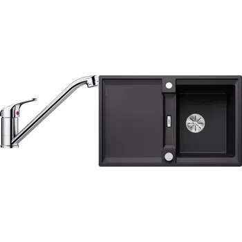 Granitový dřez Set RS Blanco Adira 45 S+ Blanco Daras (antracit + chrom)