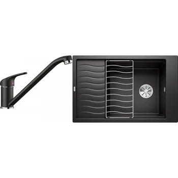 Granitový dřez Set RS Blanco Elon XL 6 S + Blanco Daras (černá + černá)