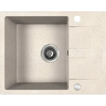 Nerezový dřez Kuchinox LAUT jednodřez s odkapávačem, granit SBZ_413Y
