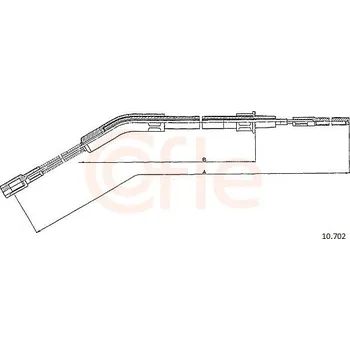 Auto-moto Tažné lanko, parkovací brzda COFLE 10.702