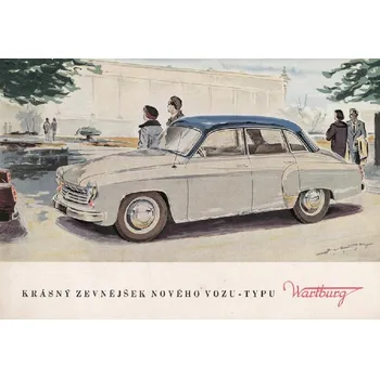 Plechová cedule Plechová retro cedule - Wartburg Provedení: Dibond: 20 x 15 cm