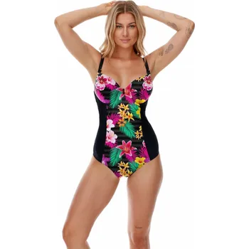 Dámské plavky Dámské jednodílné plavky La Palma Černá mix - Lupo Line černá- MIX barev 95C