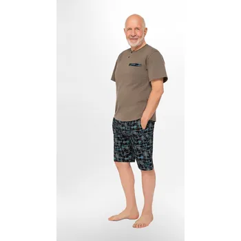 Pánské pyžamo Pánské pyžamo Martel 411 Eryk I kr/r M-2XL modrá M