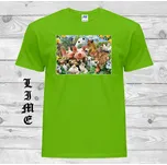 detske-levne-bavlnene-tricko-potisk-vedela-domaci-zviratka Barva: Lime - limetková, velikost: 128