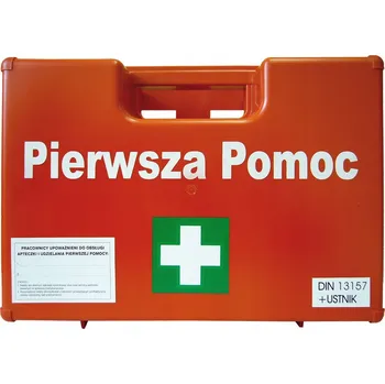 Lékárnička LÉKÁRNIČKA PRVNÍ POMOCI ČERVENÁ DIN 13157:2009
