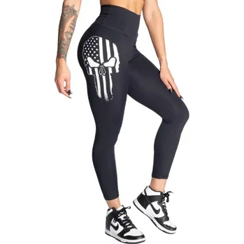 Dámské legíny Better Bodies SKULL CORE LEGGINGS BLACK – legíny Better Bodies černé Velikost: L