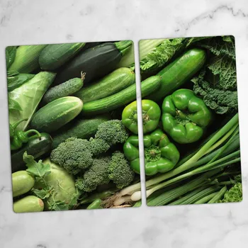 Obraz Desky ze skla, odolné proti poškrábání, zelená a zdravá zelenina 40x52 a 30x52