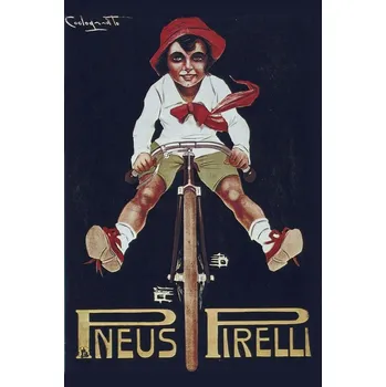 Plechová cedule Plechová retro cedule - Pneus Pirelli Provedení: Dibond: 40 x 28,5 cm