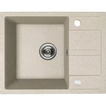 Nerezový dřez Kuchinox VITI jednodřez s odkapávačem, granit SBX_413Y