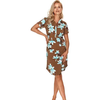 Noční košile 2681 Larysa - TARO hnědá M