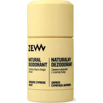 Zew for men Natural Deodorant Japanese Cypress 80 g - Tuhý deodorant se svěží vůní japonského cypřiše