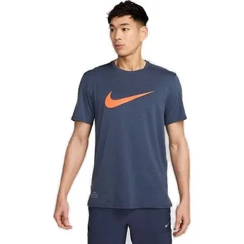 Pánské tričko Pánské běžecké triko s krátkým rukávem NIKE-Rise 365 Run Division (SP55)(52) Modrá M