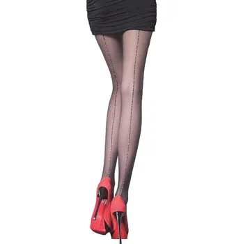 Dámské punčochy Fiore Gina punčocháče 5132 Lurex 20 den 2-4 černá/černá 3-M