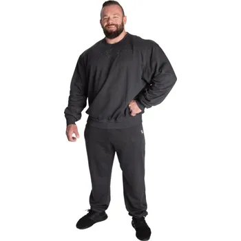 Pánská mikina Gasp GASP VINTAGE CREWNECK WASHED BLACK – mikina Gasp sepraná černá Velikost: L