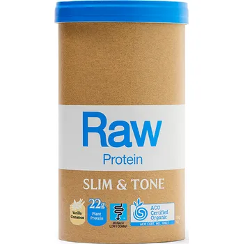 Protein Amazonia Raw Protein Slim & Tone Hmotnost: 1000 g, Příchuť: Vanilka se skořicí