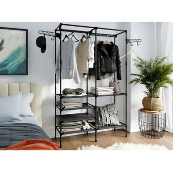 Věšák VENETI GILMER stojan na šaty černý