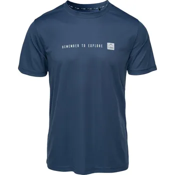 Pánské Tričko s krátkým rukávem ELBRUS DAVEN II M000272774 – Modrá L