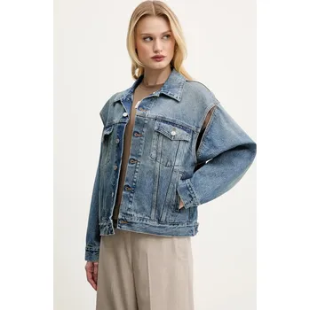 Dámská casual bunda Džínová bunda MM6 Maison Margiela modrá barva, přechodná, S52AM0308.M30018, L, 55X