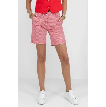 Dámské kraťasy Red Button dámské kraťasy Ava se vzorem červeno/bílé Velikost: 34