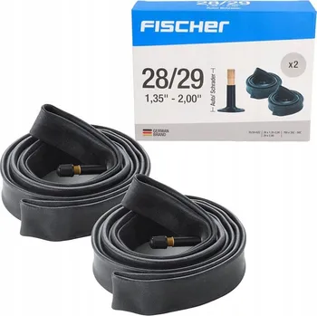 Duše na kolo 2x Cyklistické duše FISCHER 28 palců - od 35 do 50-622 - AV (Autoventilek)