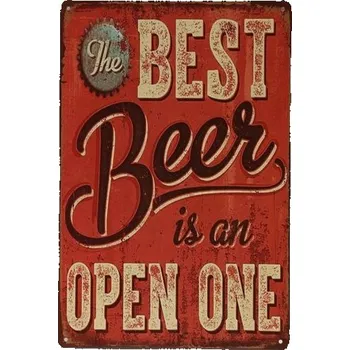 Plechová cedule Plechová retro cedule - Best Beer Provedení: Dibond: 30 x 20 cm