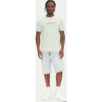Pánské tričko Volcom T-Shirt Crazybal A3512554 Zelená Classic Fit M