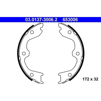 Brzdová čelist Sada brzdových čelistí, parkovací brzda ATE 03.0137-3006.2