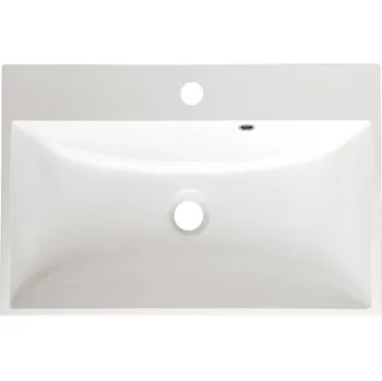 Umyvadlo EBS PALIA Nábytkové umyvadlo PALIA61, Litý mramor, Bílá, 61x46 cm