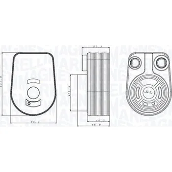 Motor automobilu Olejový chladič, motorový olej MAGNETI MARELLI 350300002800