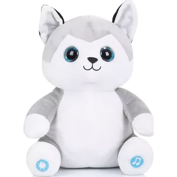 plyšák Plyšový husky se světýlky a hudbou CHIPOLINO