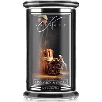Svíčka Kringle Candle svíčka Reserve Cinnamon & Cedar (sójový vosk), 623 g