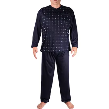 Pánské pyžamo Sport Bohumír pánské pyžamo dlouhé nohavice modrá XXL