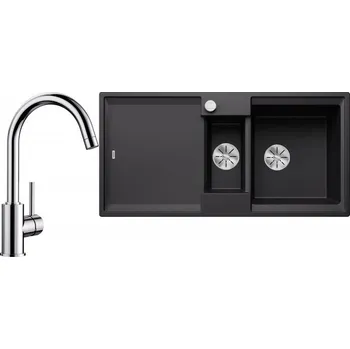 Granitový dřez Set RS Blanco Adira 6 S + Blanco Mida (antracit + chrom)