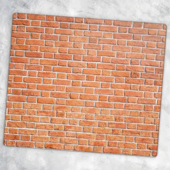 Obraz Kuchyňská Multifunkční Dekorativní Deska Tvrzené Sklo Světlé Cihly 60x52