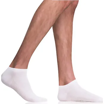 Sada pánského spodního prádla Krátké pánské bambusové ponožky BAMBUS AIR IN-SHOE SOCKS - BELLINDA - bílá 43 - 46