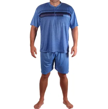 Pánské pyžamo Jiří pánské pyžamo krátké 1780 L modrá