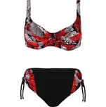 Najáda plavky s kosticemi S483-2 M červená