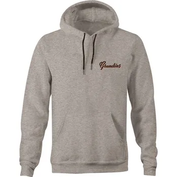 Rybářské oblečení Mikina Grundéns Displacement DWR Hoodie Athletic Heather Velikost XXL