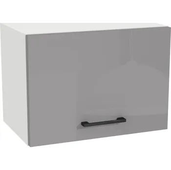 Kuchyňská skříňka Horní kuchyňská skříňka nad digestoř 50/36 CAPRI Bílý předek Šedý Akryl Lesk