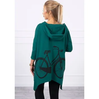 Dámská mikina Mikina s potiskem kola zelená UNI