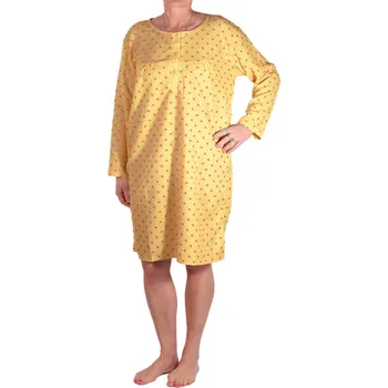 Body Zuza froté noční košile 2N-784-03 L žlutá