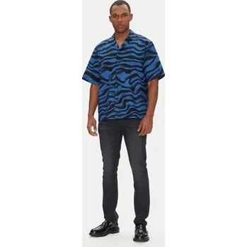 Pánská košile HUGO Košile Eligino 50539143 Modrá Relaxed Fit XL