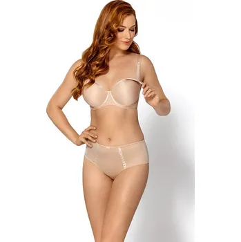 Podprsenka Vyztužená kojící podprsenka Mefemi Anna Mama K Velikost: 70H, Barva: Béžová