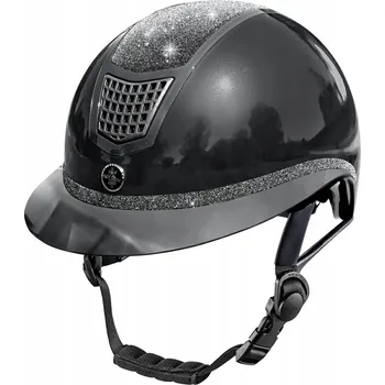 Jezdecká přilba FAIR PLAY Helma QUANTINUM Eclipse Shiny W-V Černá vel. M 56-58 cm.