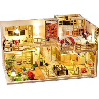 Domeček pro panenku Miniaturní Domeček Harmonie Feng Shui Asie Japonsko Orient Sakura