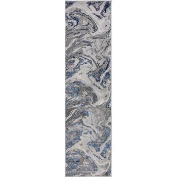 Koberec Hans Home Běhoun Eris Marbled Navy - 80x300 - doprava zdarma
