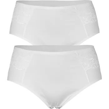 Kalhotky Glami Style vysoké kalhotky 3582 - 2ks XXL bílá