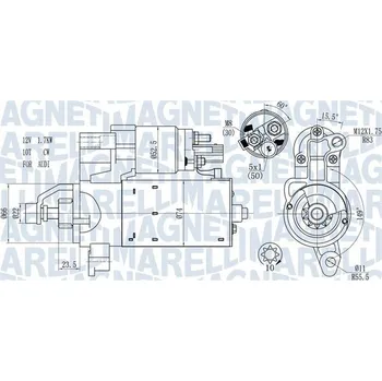 Startér Startér MAGNETI MARELLI 063721563510